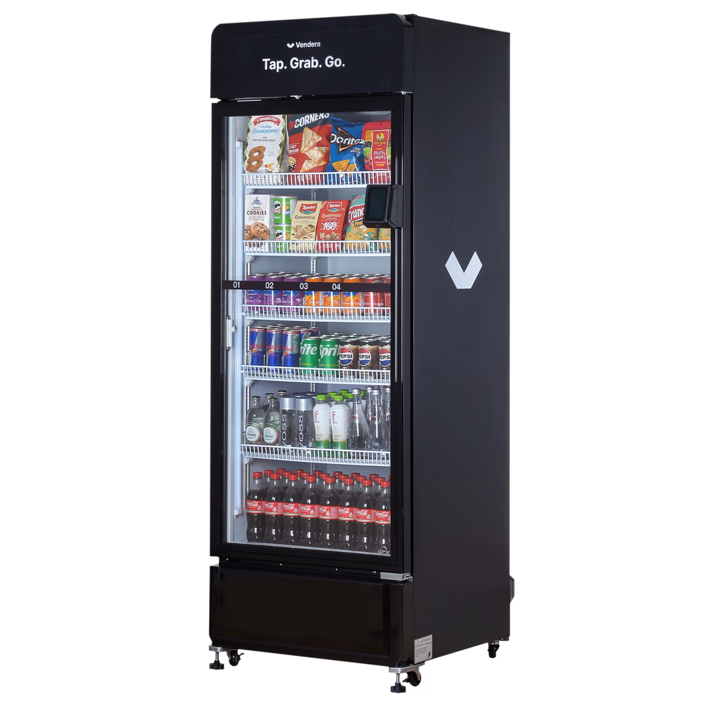 Vendera smart cooler with cashless checkout for sale in Louisiana