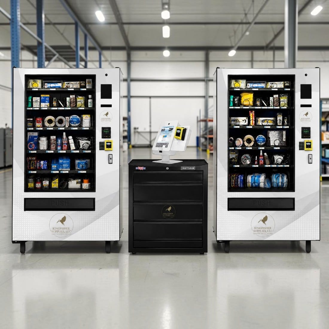 Custom industrial tool vending machine