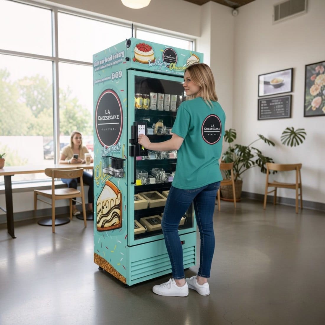 Custom cheesecake vending machine