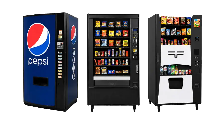 Traditional drink, snack and combo vending machines